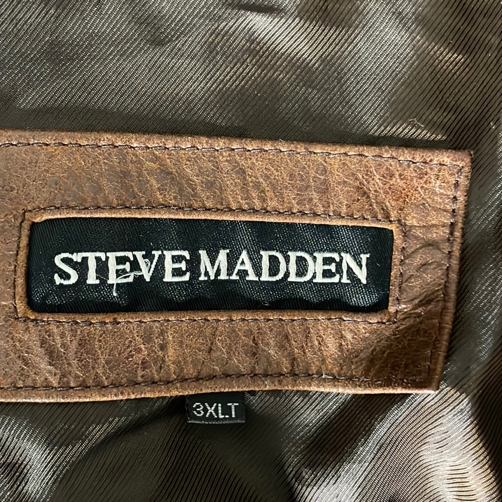 Steve Madden Zip up Leather Jacket